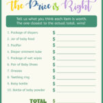 10 Best Price Is Right Baby Shower Free Printables Printablee