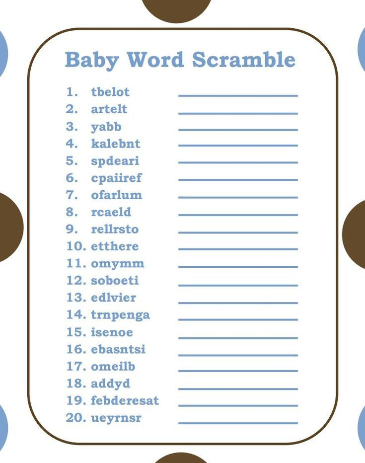 67 Free Printable Baby Shower Games Your Guests Will Love Baby Shower 