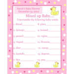 Awesome Baby Shower Game Word Scramble FREE Printable Baby Shower