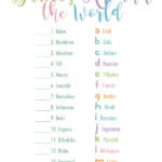 Baby Around The World Free Printable Baby Shower Games Printable