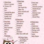 Baby Owl What S In Your Purse Baby Shower Game Shower