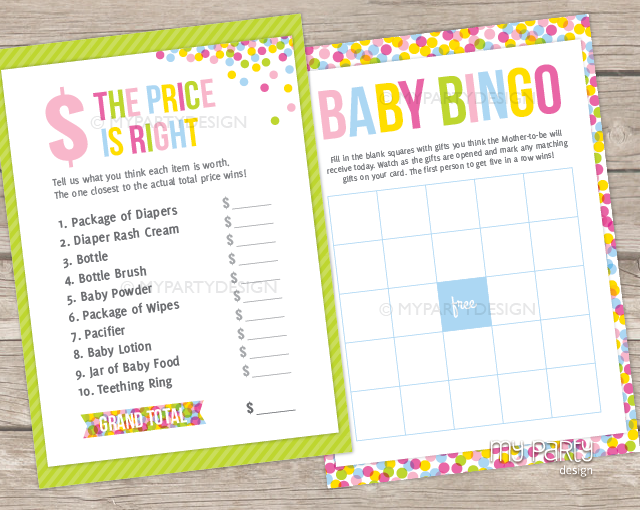 Free Printable Baby Sprinkle Games