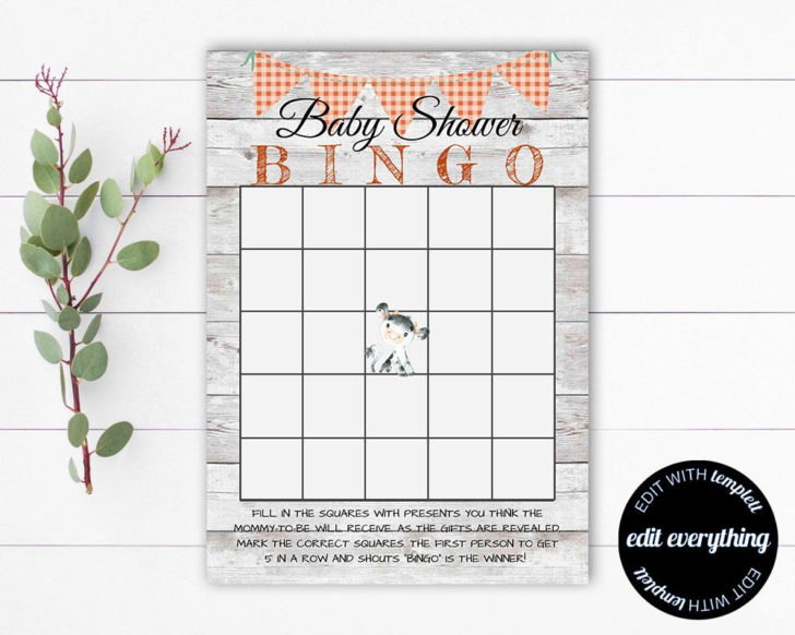 Free Printable Baby Shower Games Cow Com