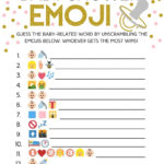 Emoji Baby Shower Game Answer Key Emoji Game Emoji Etsy