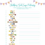 Emoji Pictionary Baby Shower Game Free Printable Sugar Soul