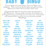 Free Baby Shower Bingo Printable Cards For A Boy Baby Shower Catch My