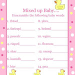 Free Baby Shower Games Printouts Baby Shower Wording Easy Baby