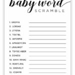 Free Printable Baby Shower Games Volume 3 Instant Download