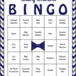 Little Man Baby Bingo Cards PRINTABLE DOWNLOAD Prefilled Baby