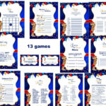 Prince Baby Shower Games Red And Blue Royal Baby Shower Etsy Baby