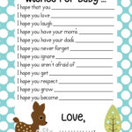 SALE Baby Boy Baby Shower Game Wishes For Baby Advice By SuLuGifts 6