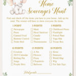 Virtual Baby Shower Games Home Scavenger Hunt Indoor Etsy Virtual