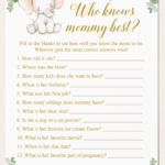 Virtual Baby Shower Games Who Knows Mommy Best Who Knows Etsy