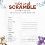 Wild Baby Free Printable Baby Shower Games TY
