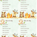 Woodland Forest Animal Baby Shower Game Wishes For Baby Free Printable